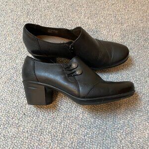 Clarks Heeled Clogs